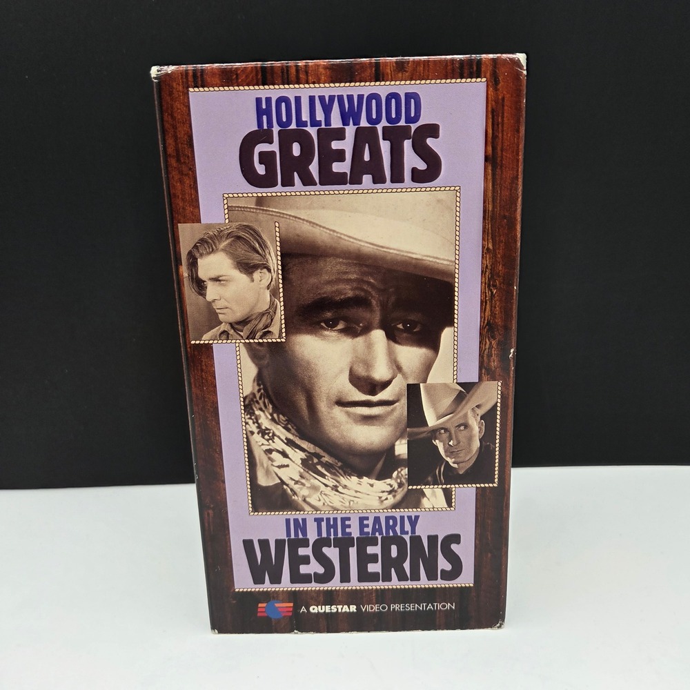 Questar Hollywood Greats In The Early Westerns 3 VHS Set John Wayne Gene Autry